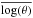 \hbox{$\overline {\log (\theta)}$}