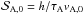 \hbox{$\mathcal{S}_{\mathrm{A},0} = h/\tau_{\mathrm{A}} v_{\rm A,0}$}