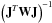Mathematical equation: \hbox{$\left(\vect{J}^T \vect{W} \vect{J}\right)^{-1}$}