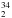 \hbox{$_2^{34}$}