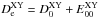 Mathematical equation: \hbox{$D_{\rm e}^{\rm XY}= D_0^{\rm XY}+E_{00}^{\rm XY}$}