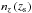 Mathematical equation: \hbox{$n_{z}\left (z_{\rm s}\right )$}
