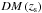 Mathematical equation: \hbox{$DM\left (z_{\rm s}\right )$}