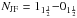\hbox{$N_{\rm JF}=1_{1\frac{1}{2}}{-}0_{1\frac{1}{2}}$}