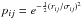 Mathematical equation: \hbox{$p_{ij} = e^{-\frac{1}{2} (r_{ij}/\sigma_{ij})^2}$}