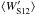Mathematical equation: \hbox{$\langle W'_{\rm S12}\rangle $}