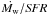 Mathematical equation: \hbox{$\dot{M_{\rm w}}{/}{\it SFR}$}