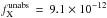 Mathematical equation: \hbox{$f_{\rm X}^{\rm unabs} \, = \,9.1 \times 10^{-12}$}