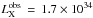Mathematical equation: \hbox{$L_{\rm X}^{\rm obs} \, = \, 1.7 \times 10^{34}$}