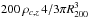 Mathematical equation: \hbox{$200 \, \rho_{c,z} \, 4/3 \pi R_{200}^3$}