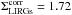 Mathematical equation: \hbox{$\rm\Sigma_{\rm LIRGs}^{\rm corr}=1.72$}