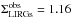 Mathematical equation: \hbox{$\Sigma_{\rm LIRGs}^{\rm obs}=1.16$}
