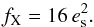 Mathematical equation: \begin{equation} \label{filfac} \fv = 16\, e_{\rm s}^2. \end{equation}