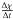 Mathematical equation: \hbox{$\frac{\Delta\chi}{\Delta t}$}
