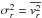 Mathematical equation: \hbox{$\sigma_r^2 = \overline {v_r^2}$}