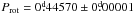 Mathematical equation: \hbox{$P_\mathrm{rot}=0\fd44 57 0\pm0\fd00 00 1$}