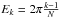Mathematical equation: \hbox{$E_k = 2\pi \frac{k-1}{N}$}