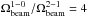 Mathematical equation: \hbox{$\Omega_{\rm beam}^{1-0}/\Omega_{\rm beam}^{2-1}=4$}