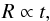 Mathematical equation: \begin{equation} R\propto t, \label{RtEq} \end{equation}