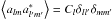 Mathematical equation: \hbox{$\left\langle a_{lm}a_{l'm'}^{*}\right\rangle =C_{l}\delta_{ll'}\delta_{mm'}$}