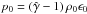 Mathematical equation: \hbox{$p_{\rm 0} = \left(\hat\gamma-1\right)\rho_{\rm 0}\epsilon_{\rm 0}$}