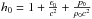 Mathematical equation: \hbox{$h_{\rm 0}=1+\frac{\epsilon_{\rm 0}}{c^2}+\frac{p_{\rm 0}}{\rho_{\rm 0} {c^2}}$}