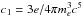 Mathematical equation: \hbox{$c_1 = {3e}/{4\pi m_e^3c^5}$}