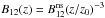 Mathematical equation: \hbox{$B_{12}(z)=B^{\rm ns}_{12} (z/z_0)^{-3}$}
