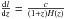 Mathematical equation: \hbox{$\frac{\mathrm{d}l}{\mathrm{d}z}=\frac{c}{(1+z)H(z)}$}