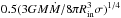 Mathematical equation: \hbox{$0.5(3GM\dot{M}/8\pi R_{\rm in}^3\sigma)^{1/4}$}