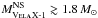 Mathematical equation: \hbox{$M^\text{NS}_{\textsc{Vela\,X-1}} \gtrsim 1.8 \, M_{\odot}$}