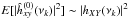 Mathematical equation: \hbox{${E}[|\hat{h}^{(0)}_{xy}(\nu_k)|^2]\sim|h_{XY}(\nu_k)|^2$}