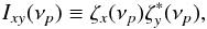Mathematical equation: \begin{equation} I_{xy}(\nu_p)\equiv\zeta_x(\nu_p)\zeta_y^{*}(\nu_p), \label{eq10} \end{equation}