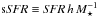 Mathematical equation: \hbox{$\mathrm{s}{\it SFR} \equiv {\it SFR}\,h\,{M}_\star^{-1}$}