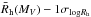 Mathematical equation: \hbox{$\bar R_{\rm h}(M_V) -1\sigma_{{\rm log}R_{\rm h}}$}