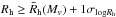 Mathematical equation: \hbox{$R_{\rm h}\ge \bar R_{\rm h}(M_v) +1\sigma_{{\rm log}R_{\rm h}}$}