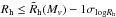 Mathematical equation: \hbox{$R_{\rm h}\le \bar R_{\rm h}(M_v) -1\sigma_{{\rm log}R_{\rm h}}$}