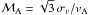 Mathematical equation: \hbox{$\mathcal{M}_{\rm{}A}=\sqrt{3}\,\sigma_{v}/v_{\rm{}A}$}