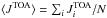 Mathematical equation: \hbox{$\langle J^{\rm TOA}\rangle =\sum_i J^{\rm TOA}_i/N$}