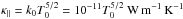 Mathematical equation: \hbox{$\kappa_{\parallel} = k_0 T_0^{5/2} = 10^{-11} T_0^{5/2} \ \mathrm{W\, m^{-1}\, K^{-1}}$}