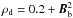 Mathematical equation: \hbox{$\rho_{\rm d} = 0.2+ \vec{B}_{\rm b}^2$}