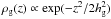 Mathematical equation: \hbox{$\rho_{\rm g}(z) \propto \exp(- z^2/2\hg^2)$}
