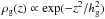 Mathematical equation: \hbox{$\rho_{\rm g}(z) \propto \exp(- z^2/\hg^2)$}