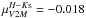 Mathematical equation: \hbox{$\mu_{V2M}^{H-K{\rm s}} = -0.018$}
