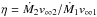 Mathematical equation: \hbox{$\eta=\dot{M}_2v_{\infty 2}/\dot{M}_1v_{\infty 1}$}