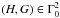 Mathematical equation: \hbox{$(H,G) \in \Gamma_0^2$}