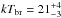Mathematical equation: \hbox{$kT_{\rm br} = 21^{+4}_{-3}$}