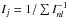 Mathematical equation: \hbox{$I_j=1/\sum I_{nl}^{-1}$}