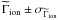 Mathematical equation: \hbox{$\widetilde{\Gamma}_{\mathrm{ion}} \pm \sigma_{\widetilde{\Gamma}_{\mathrm{ion}}}$}
