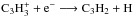 Mathematical equation: \hbox{$\rm C_3H_3^+ + e^- \longrightarrow C_3H_2 + H$}